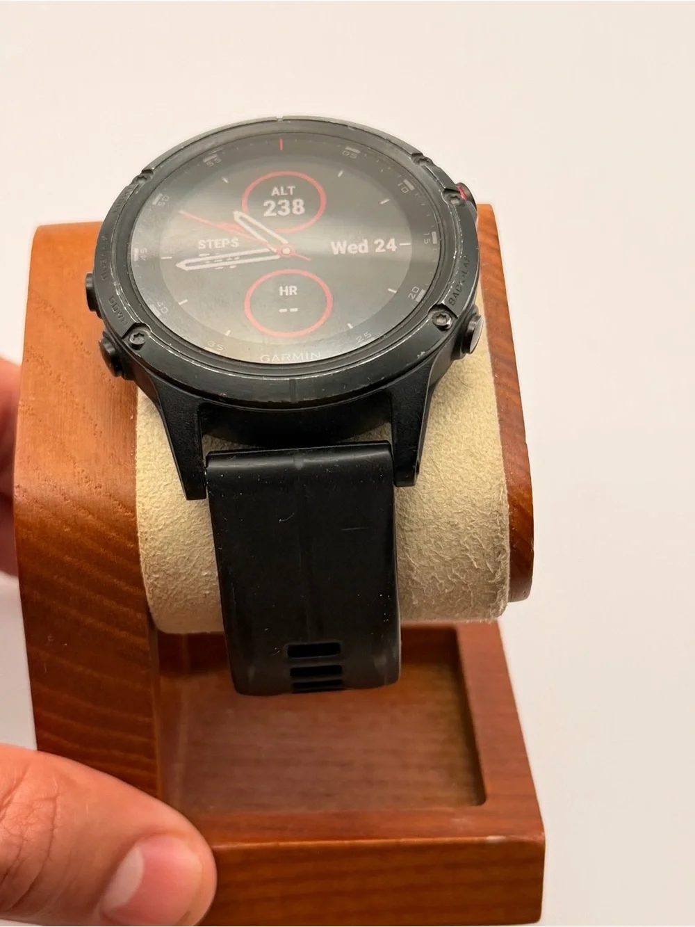 Garmin Fenix 5s Plus, Sapphire Edition, Black, Tested, Charger Included